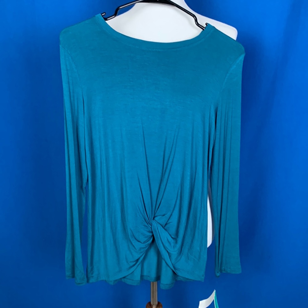 Copper Key top NWT teal LS